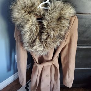 Wool-like Heavy Coat! Pretty elegant & warm!